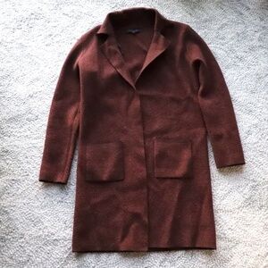 Herringbone Rust Cardigan S